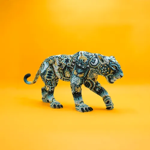 Escultura de Jaguar protector del fuego