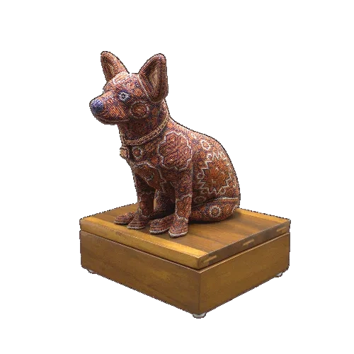 Figura de urna arte mascotas puppies grande
