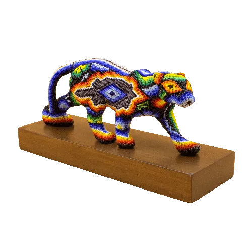 Escultura de Reconocimiento con arte huichol chita colorida 10 2026