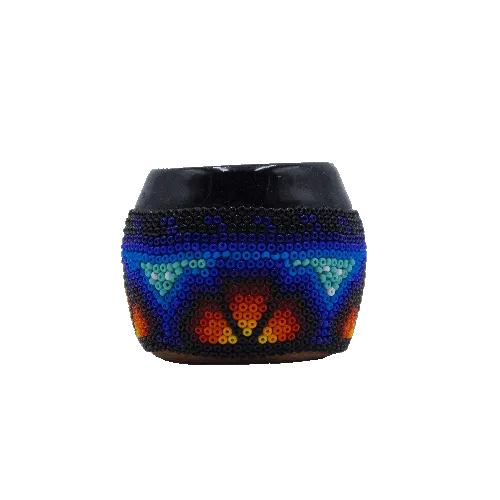 Figura de mezcalero azul