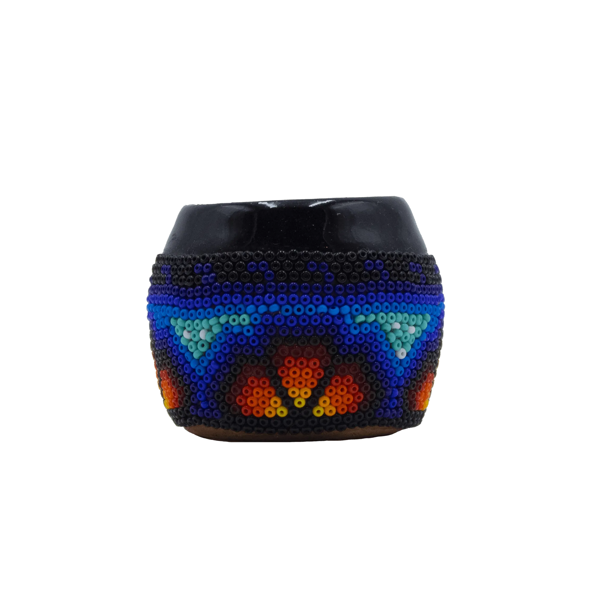 Figura de mezcalero azul