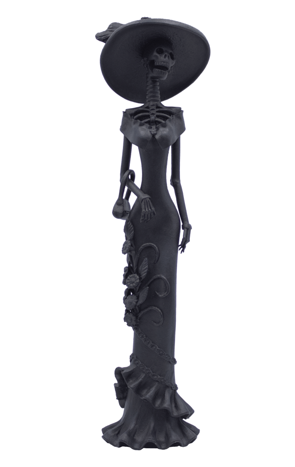 Catrina sculpture made with ceramic